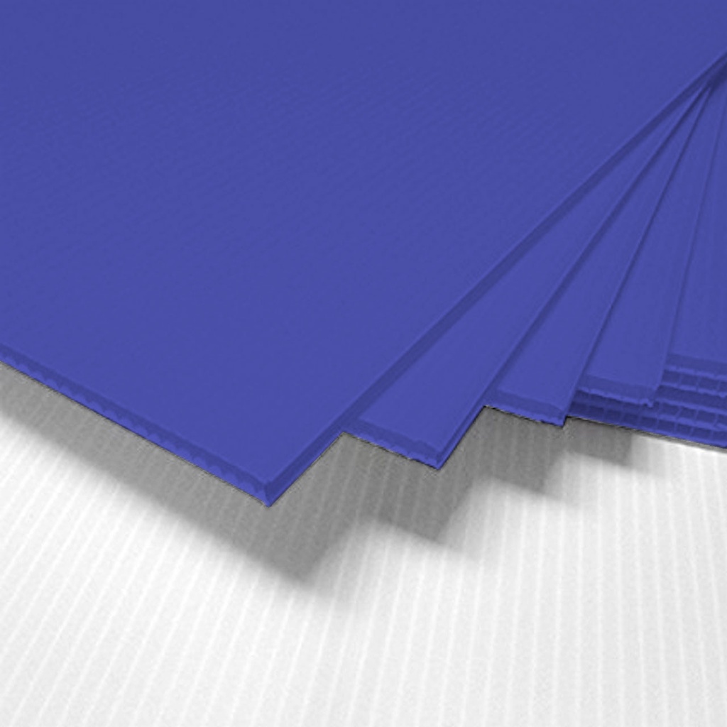 COLORS ,48" x 96" CORRUGATED FLUTED POLYPROPYLENE BOARD